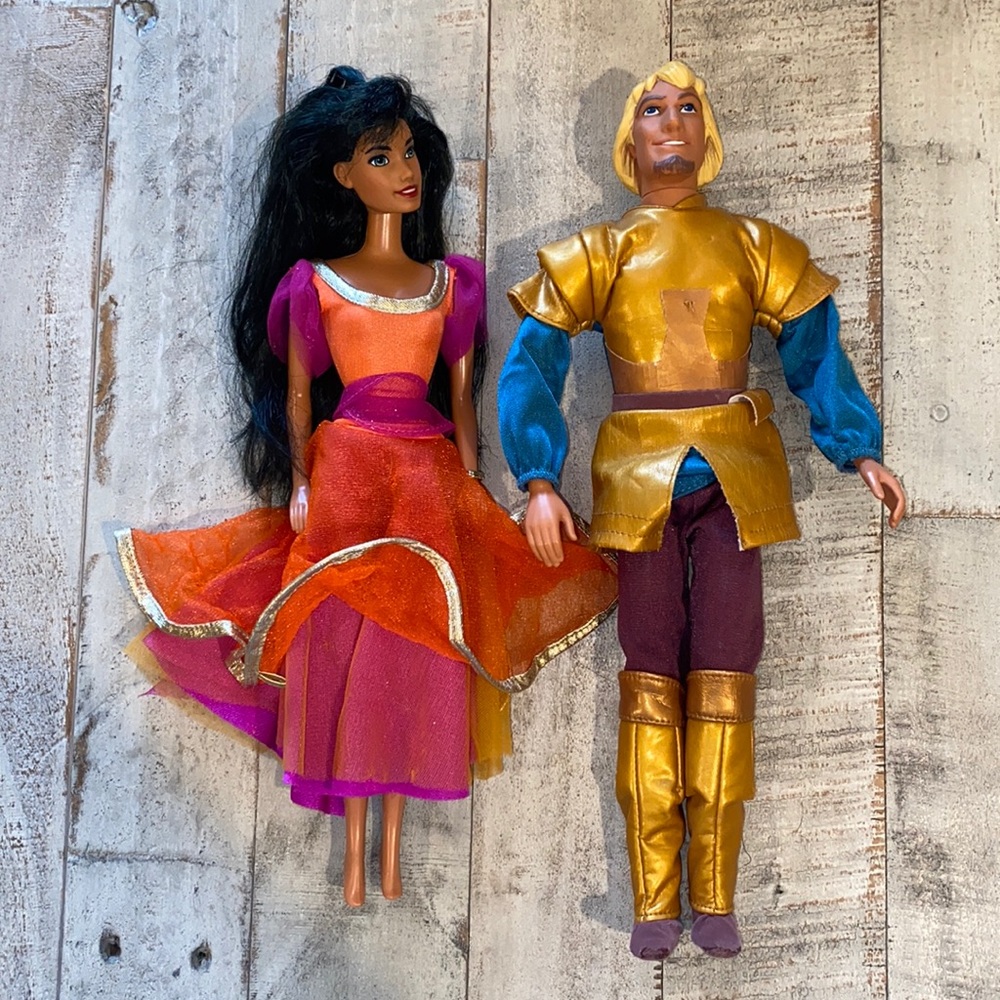 Vintage Disney princess barbie dolls